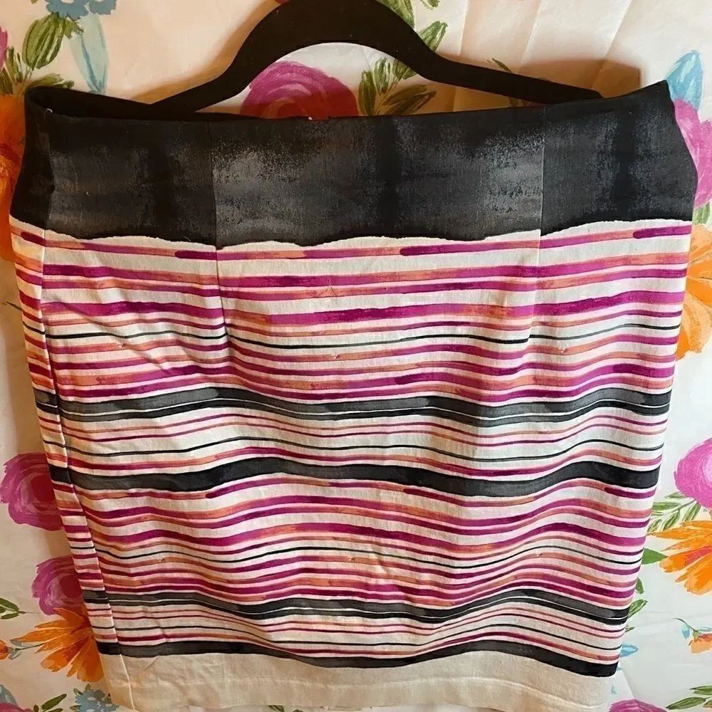 🌸Worthington Pink, Black & White cute Skirt -12